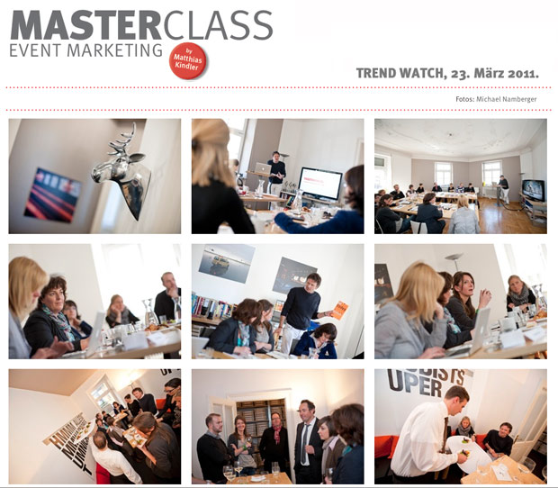 Artikelbild für: Fotos der ersten MasterClass Event-Marketing Seminare