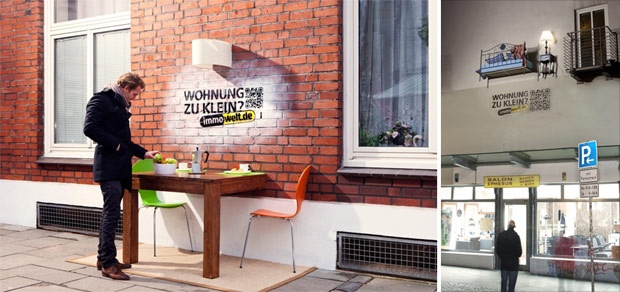 Artikelbild für: Wohnung zu klein? – Guerilla Aktion & 3D Installation von immowelt.de in Hamburg