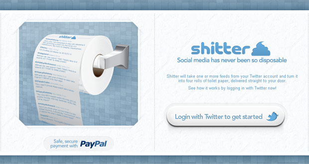 Artikelbild für: Tweets fürs Klo: Twitter Toilettenpapier mit Shitter
