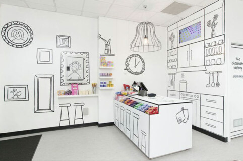 Artikelbild für: Beispiel für gute Kommunikation im Raum: Candy Shop Design von Red Design