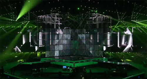 Artikelbild für: Spektakuläre Bühnentechnik beim Eurovision Song Contest 2014 in Dänemark
