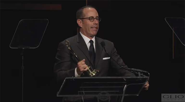 Artikelbild für: Jerry Seinfeld beim Clio Award: wenn Stars Events nicht aufwerten, sondern auseinander nehmen