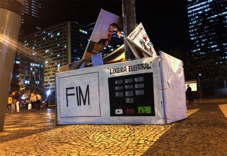 Artikelbild für: Street Art Installation gegen Wahlkampf-Müll