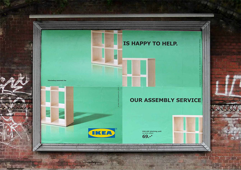 Artikelbild für: Ein „Plakat Fail“ wirbt für den Ikea Montageservice