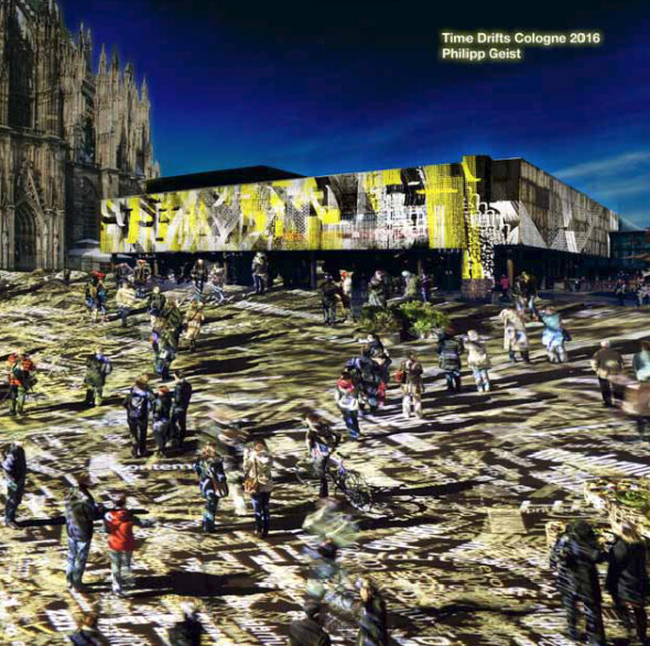 Artikelbild für: Lichtinstallation als Antwort auf die Kölner Silversternacht: Time Drifts Cologne