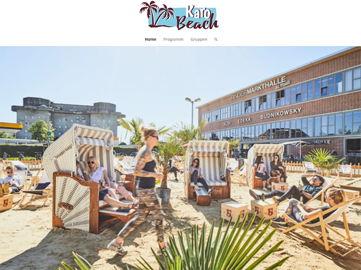 Artikelbild für: Strand-Location in Hamburg: Karo Beach Club mit „Zero Waste“-Mission