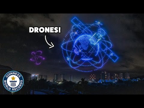 Biggest drone display ever! - Guinness World Records