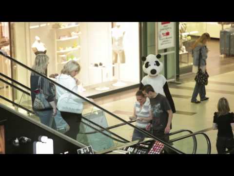 Pandas in the mall. The greenest leaflet campaign for WWF.